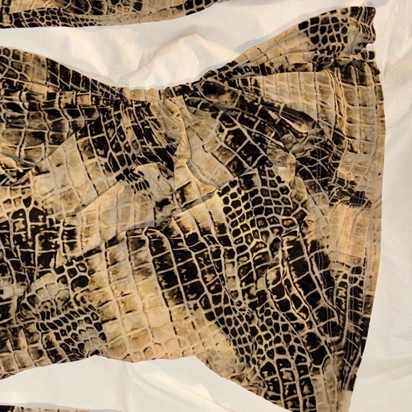 Y2K Full Sheer Animal Print Long Sleeve Goblin Core Grunge Academia Cute Top - Picture 5 of 6